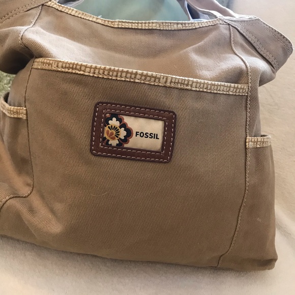 fossil canvas bag